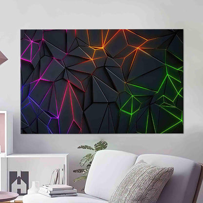 Geometric Pattern Gaming Bridesmaid Canvas Print