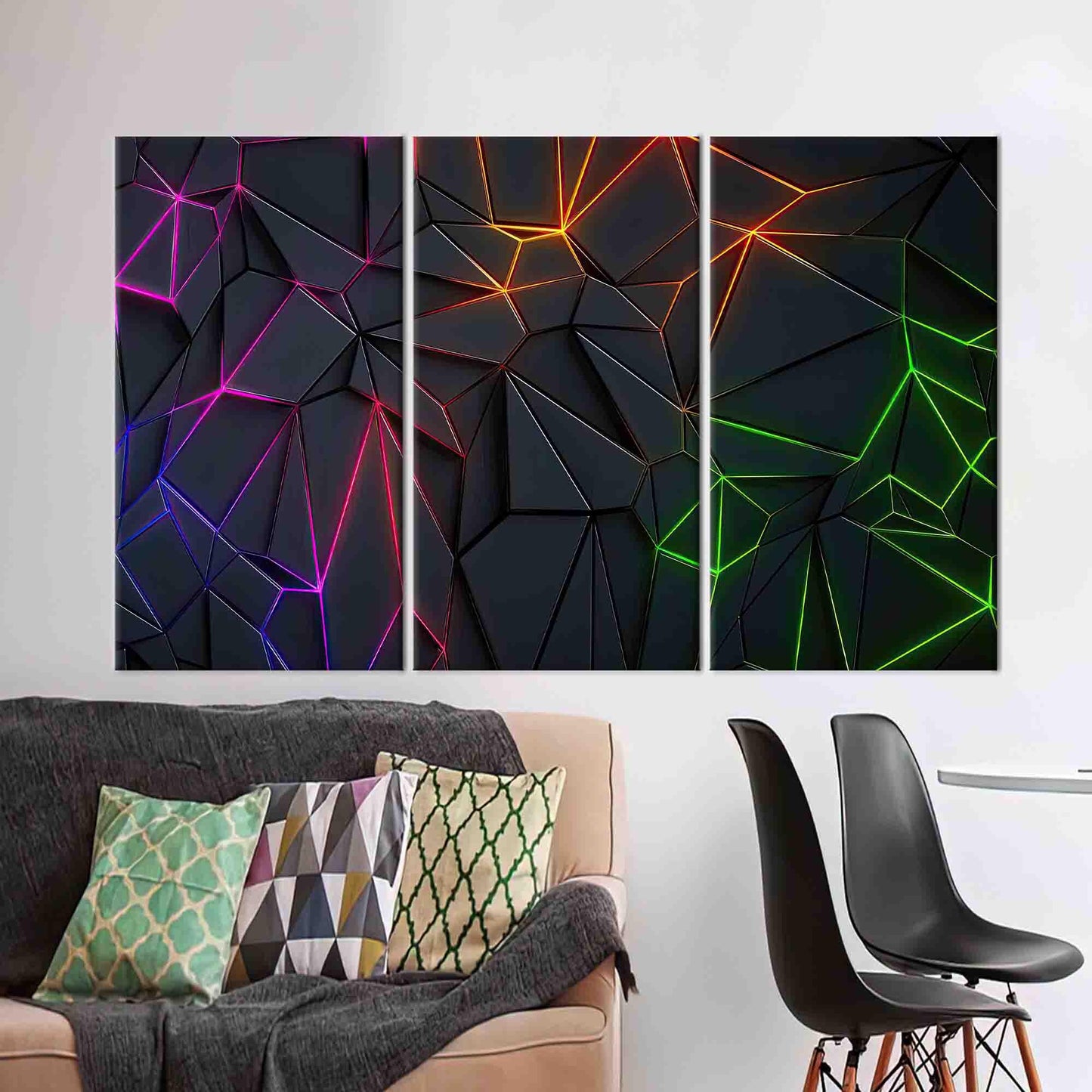 Geometric Pattern Gaming Bridesmaid Canvas Print