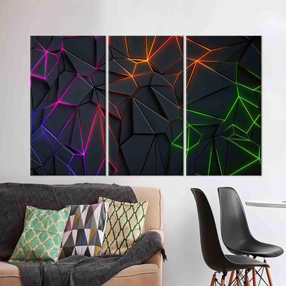 Geometric Pattern Gaming Bridesmaid Canvas Print
