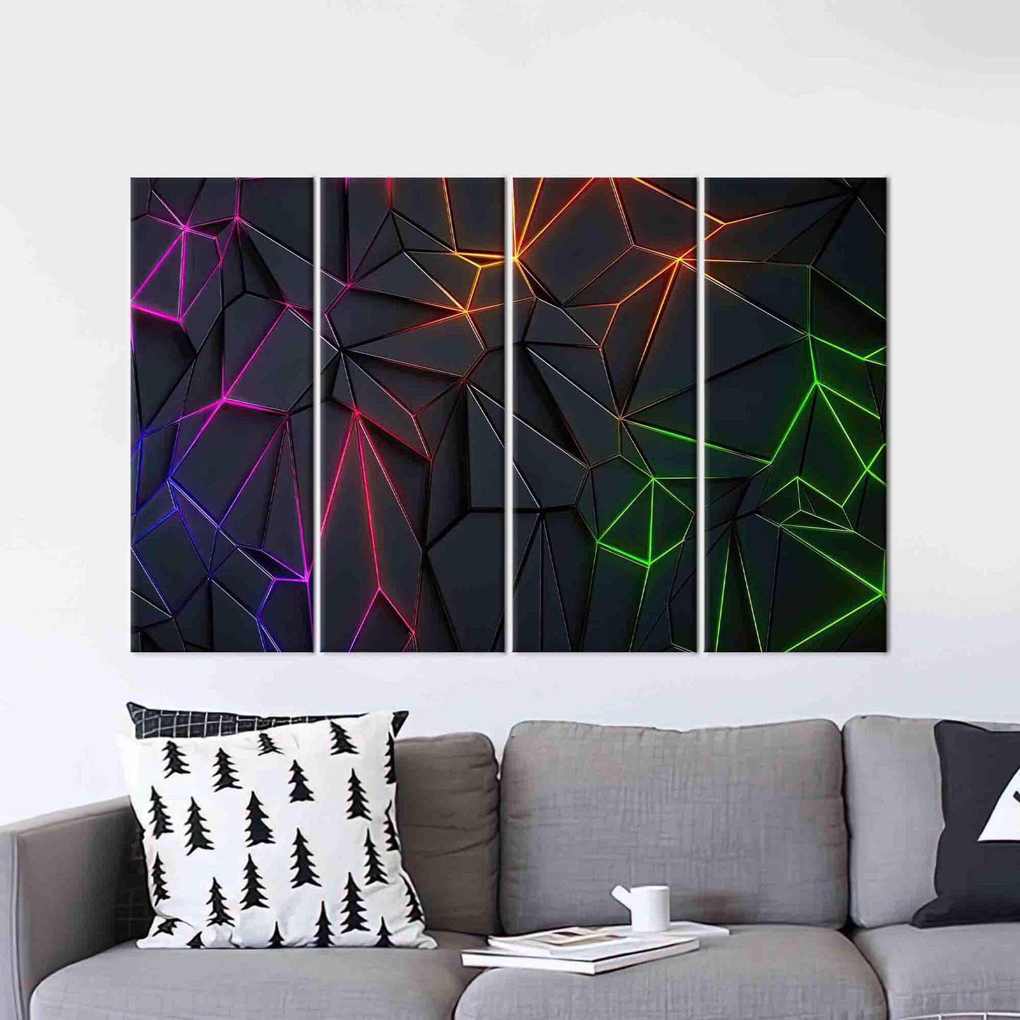 Geometric Pattern Gaming Bridesmaid Canvas Print