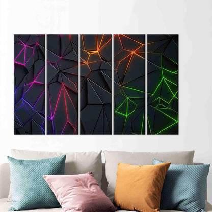 Geometric Pattern Gaming Bridesmaid Canvas Print