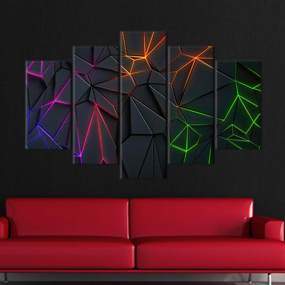 Geometric Pattern Gaming Bridesmaid Canvas Print