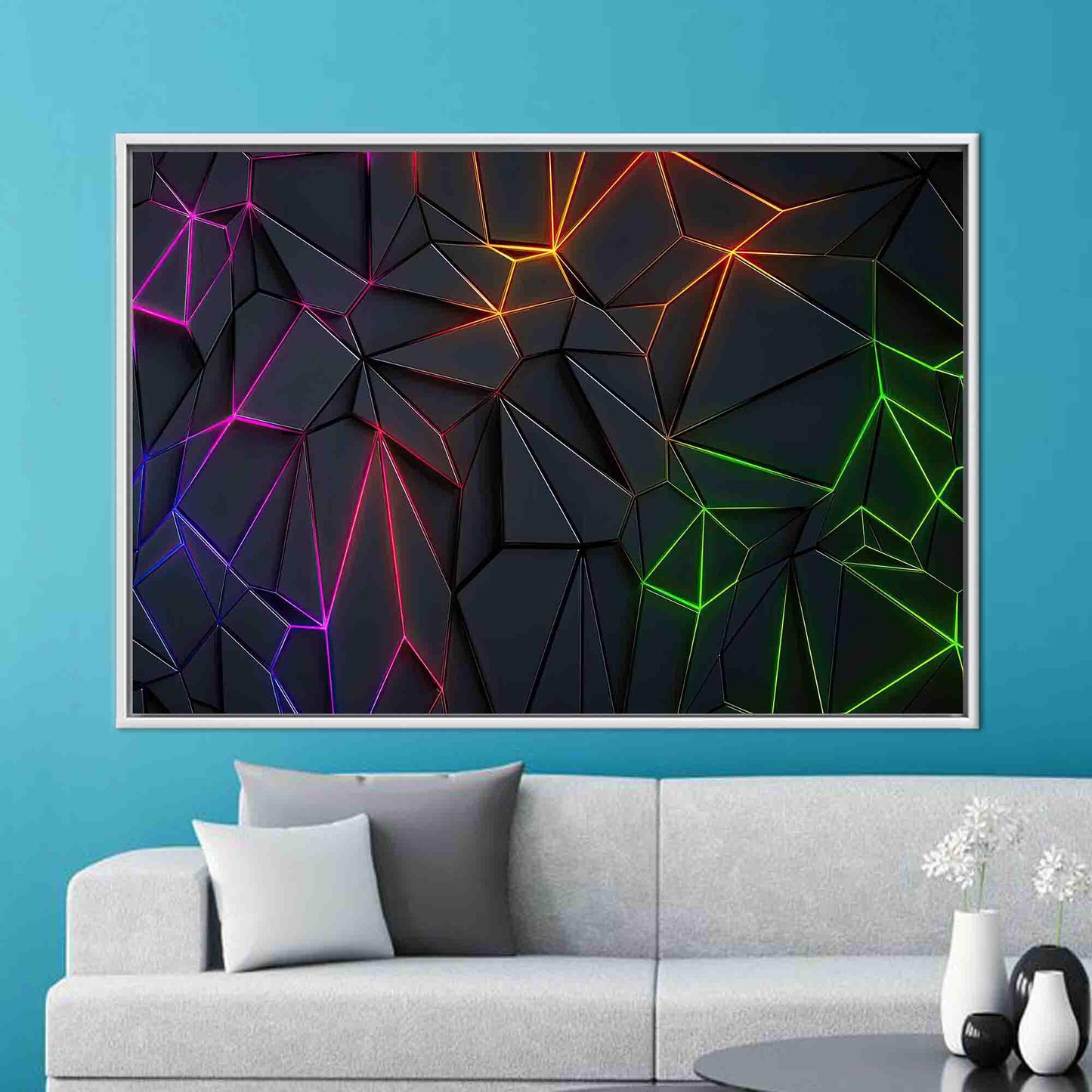 Geometric Pattern Gaming Bridesmaid Canvas Print