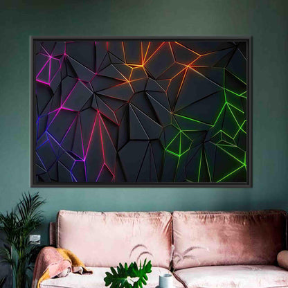 Geometric Pattern Gaming Bridesmaid Canvas Print