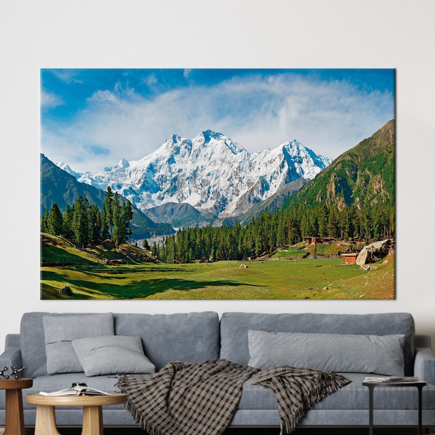 Nanga Parbat and Fairy Meadows Canvas Print
