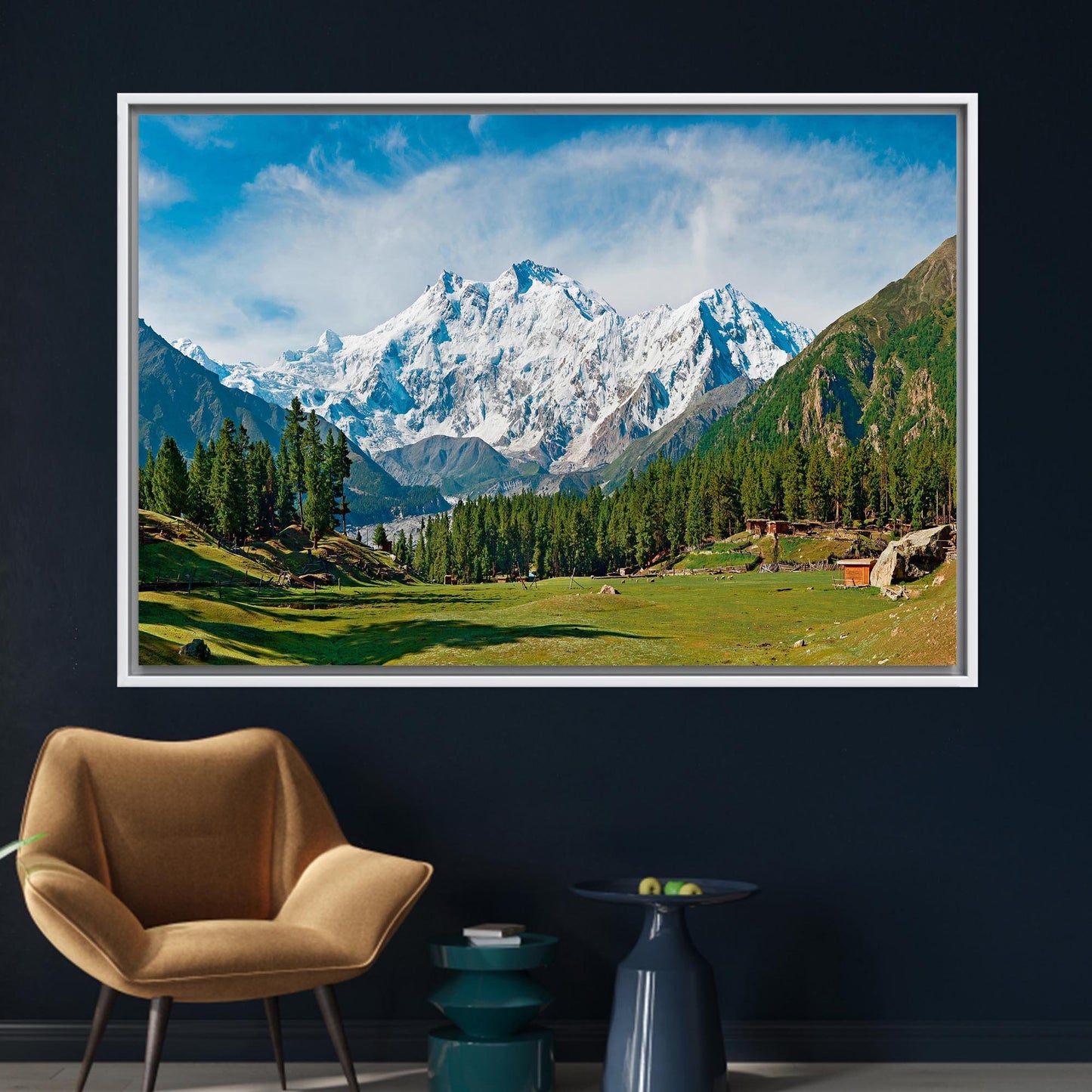 Nanga Parbat and Fairy Meadows Canvas Print