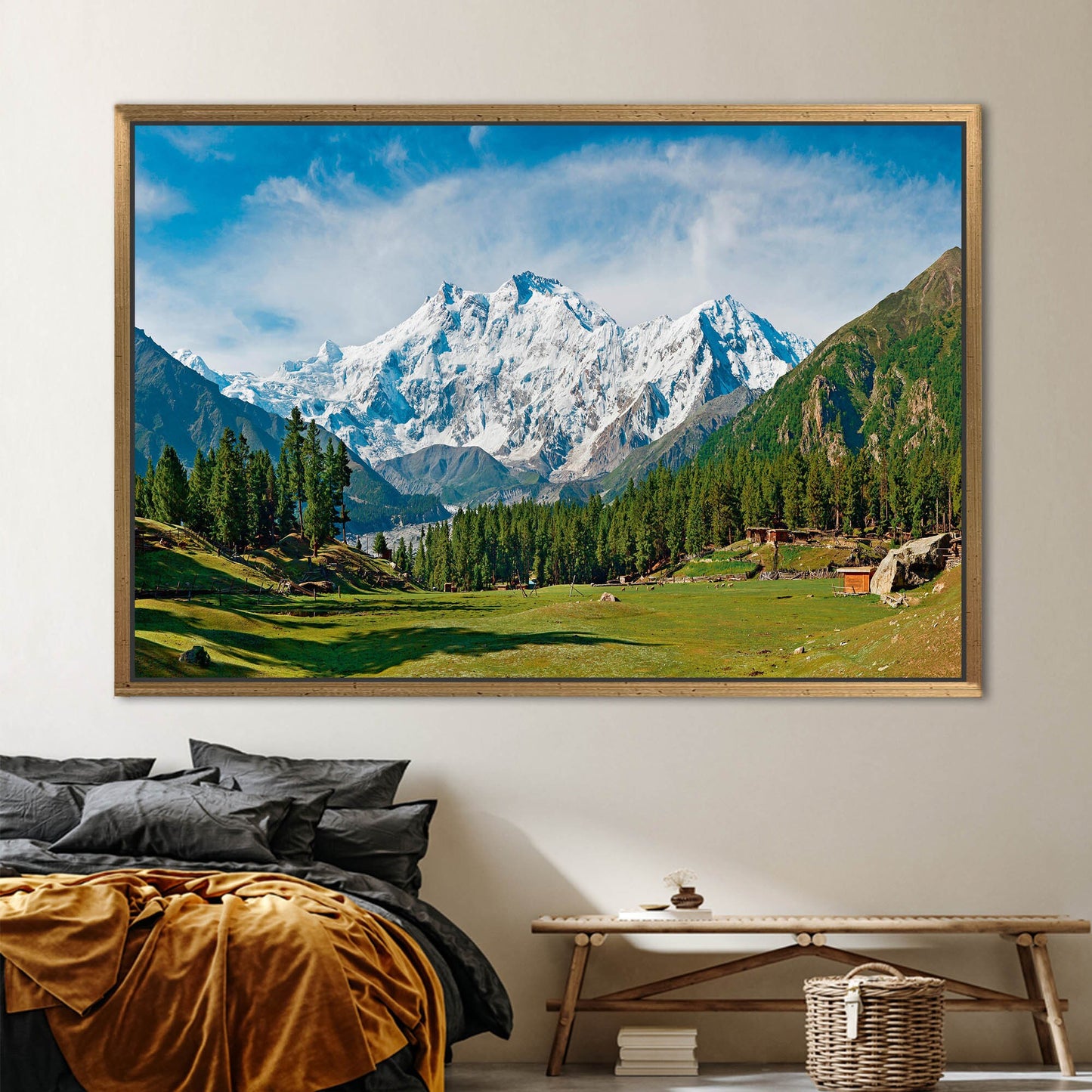 Nanga Parbat and Fairy Meadows Canvas Print