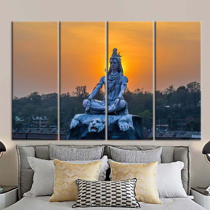Buddha Indian Sunset Canvas Print
