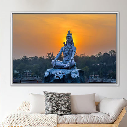 Buddha Indian Sunset Canvas Print
