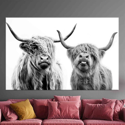 Scottish Cow Highland Canvas Print