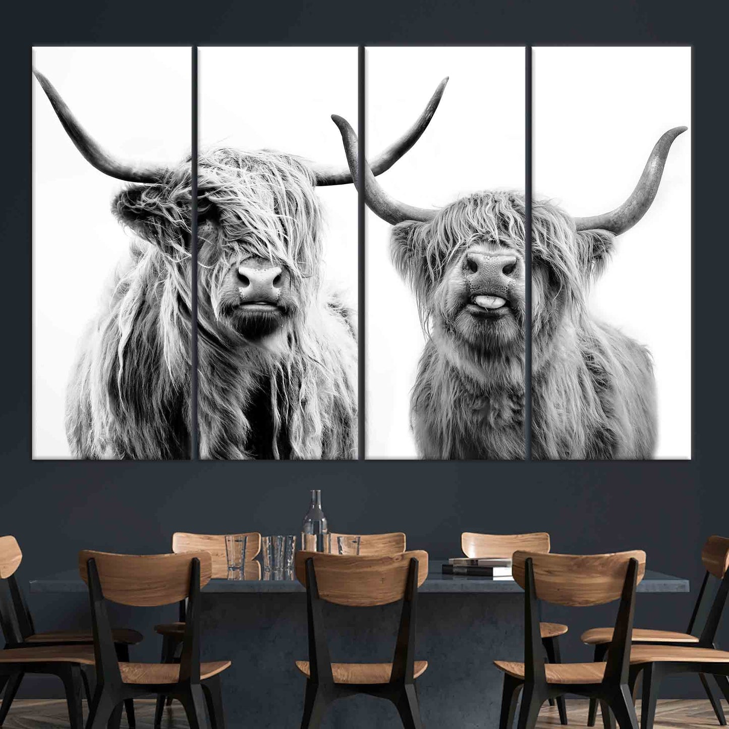 Scottish Cow Highland Canvas Print