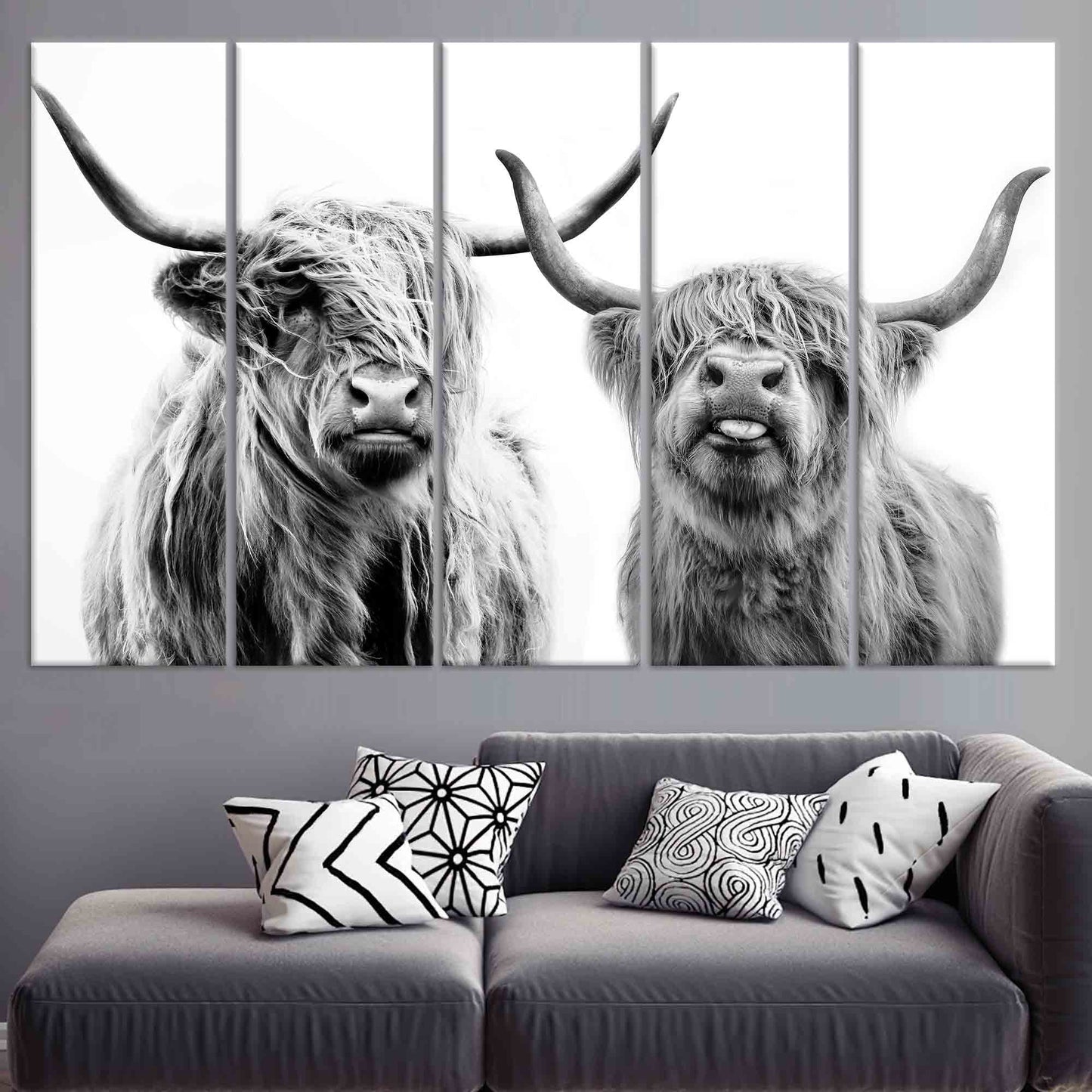 Scottish Cow Highland Canvas Print