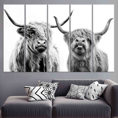 Scottish Cow Highland Canvas Print
