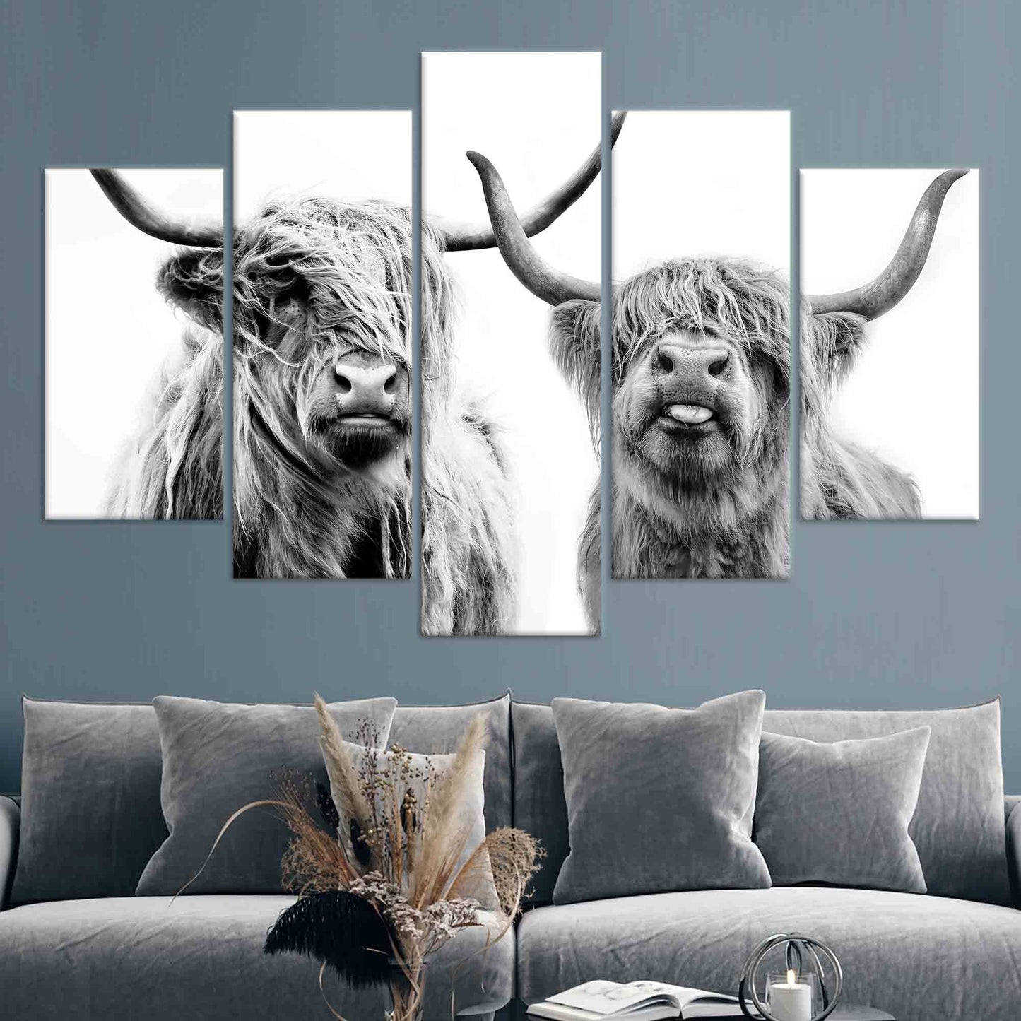 Scottish Cow Highland Canvas Print