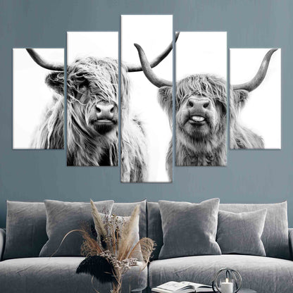 Scottish Cow Highland Canvas Print