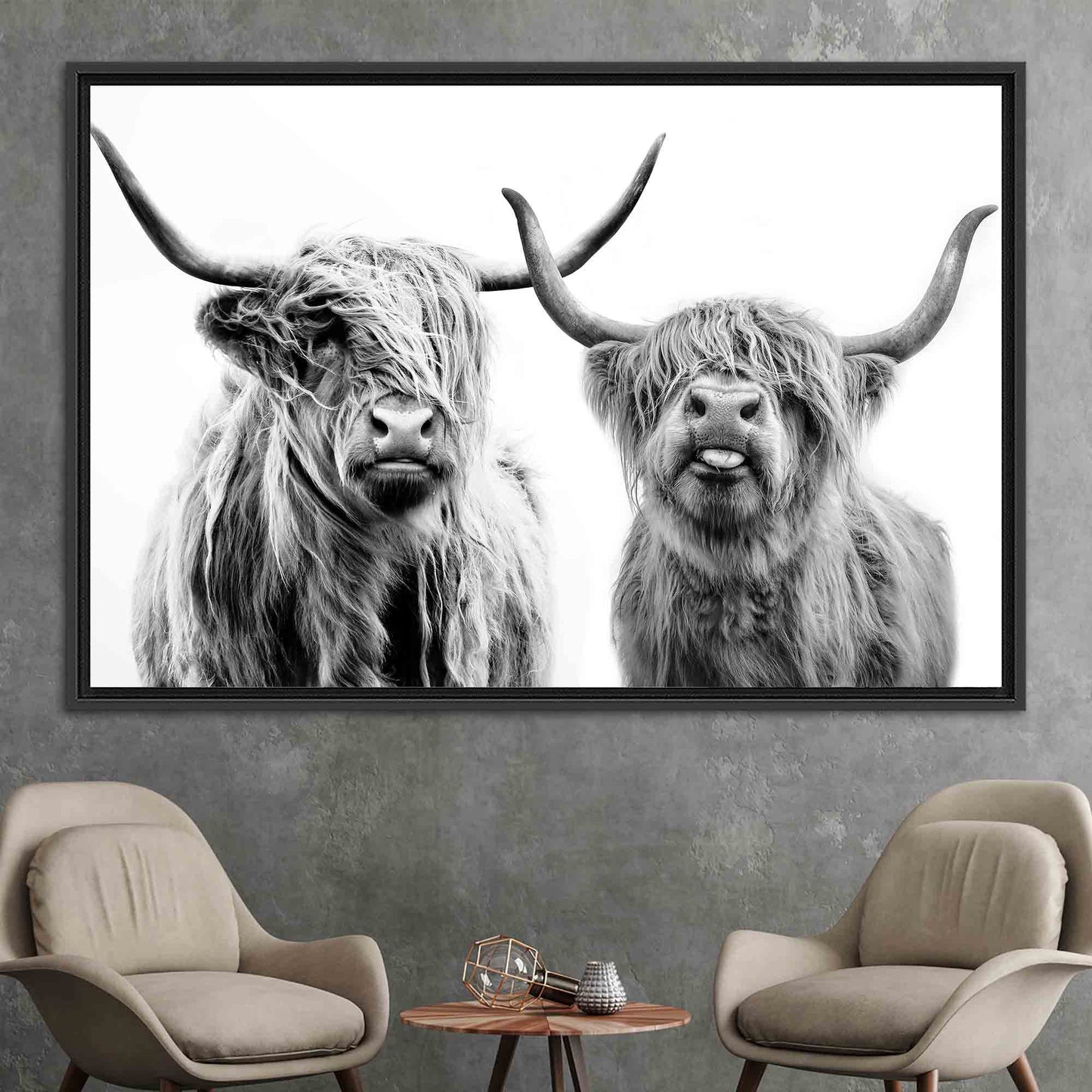 Scottish Cow Highland Canvas Print