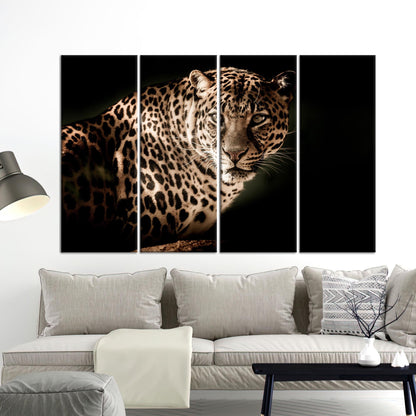 Leopard Lover Christmas 3D Canvas Print