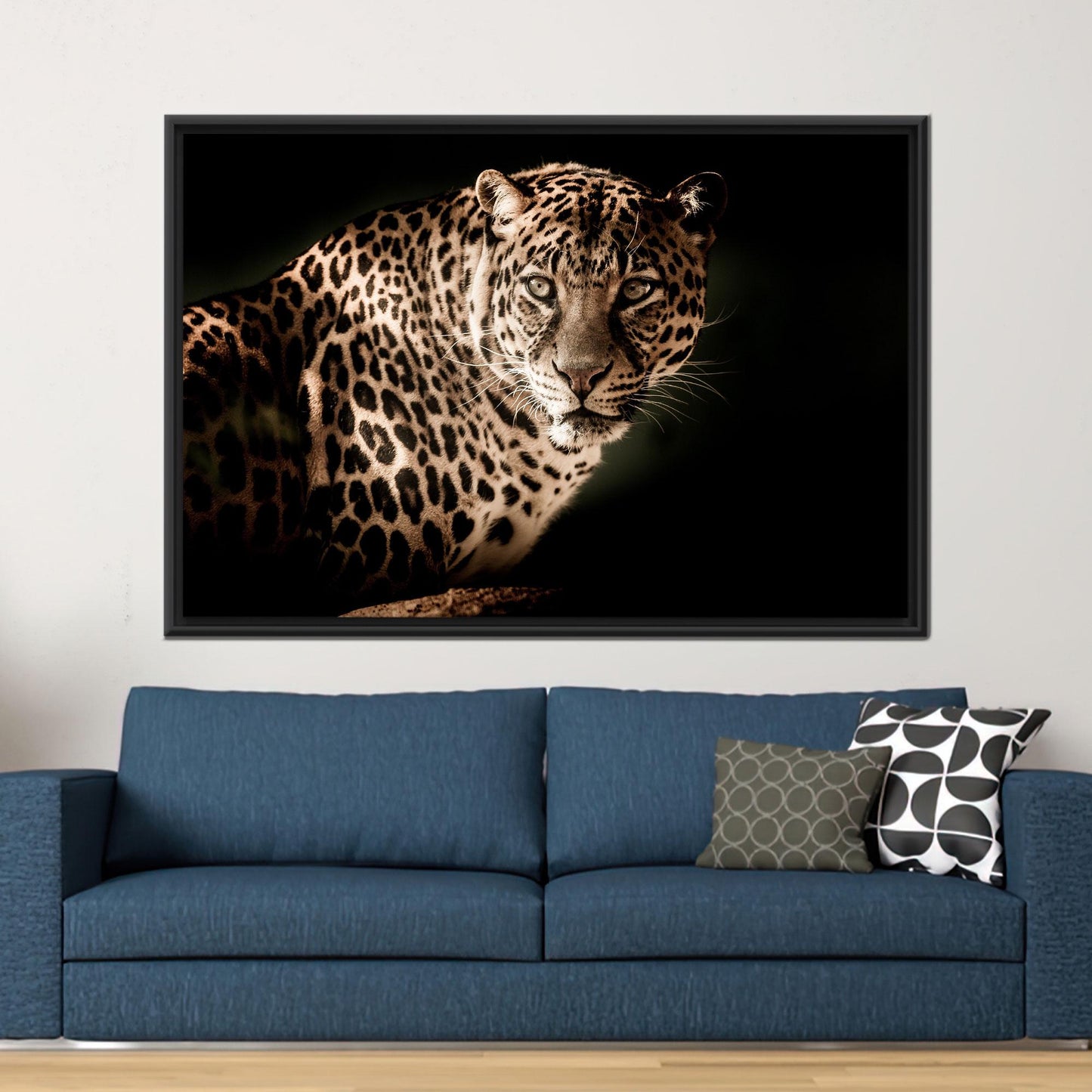 Leopard Lover Christmas 3D Canvas Print