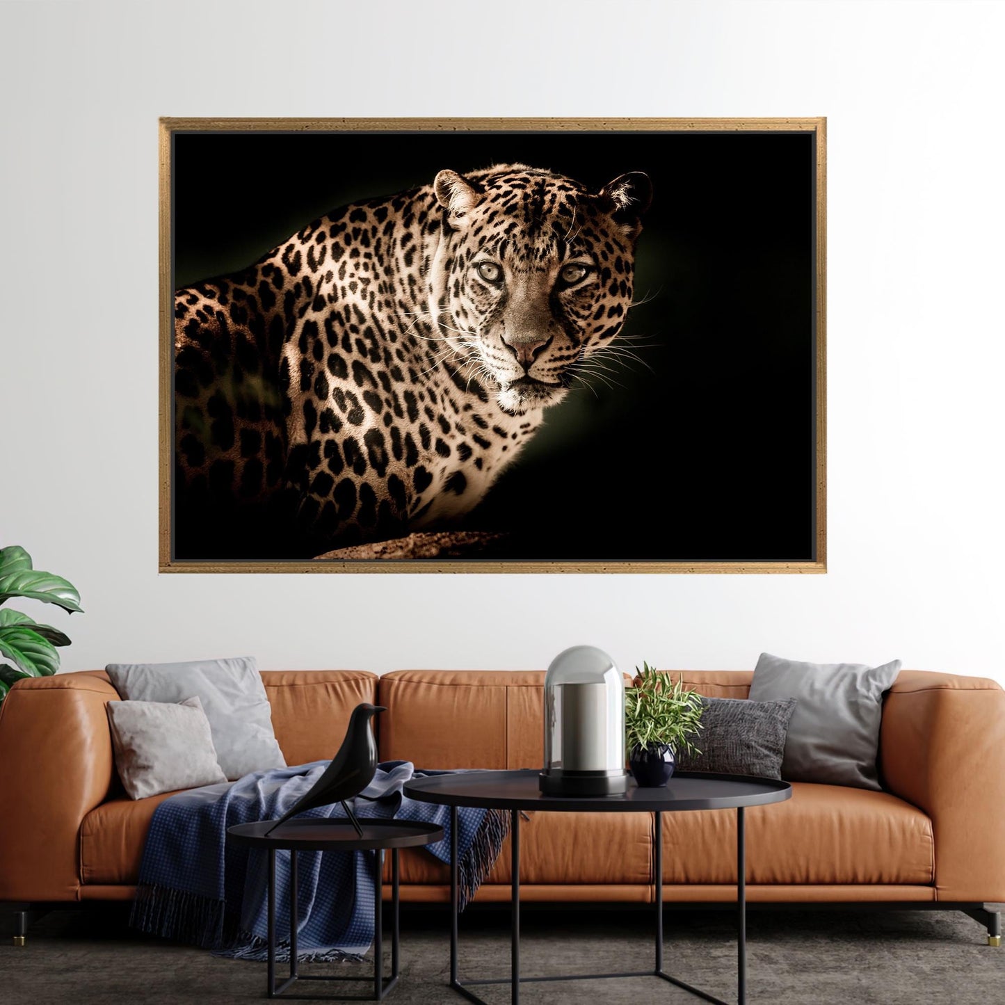 Leopard Lover Christmas 3D Canvas Print