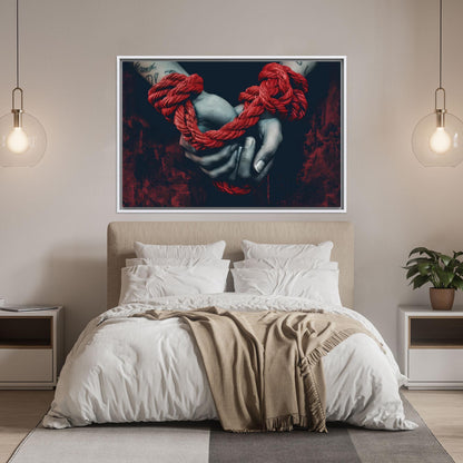 Love 3D Bedroom Valentine's Day Canvas Print