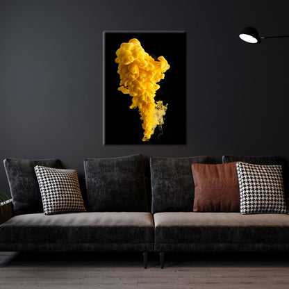 Yellow Abstract 3D Canvas Print