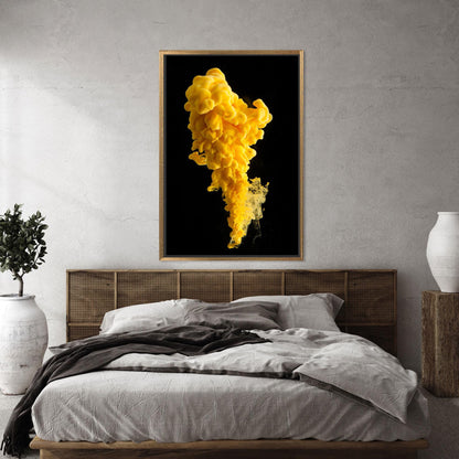 Yellow Abstract 3D Canvas Print