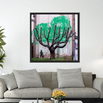 Banksy Dead Tree Graffiti London Canvas Print