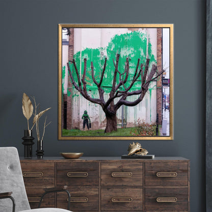 Banksy Dead Tree Graffiti London Canvas Print