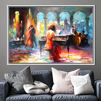 Haenraets Willem Abstract Music Romantic Canvas Print