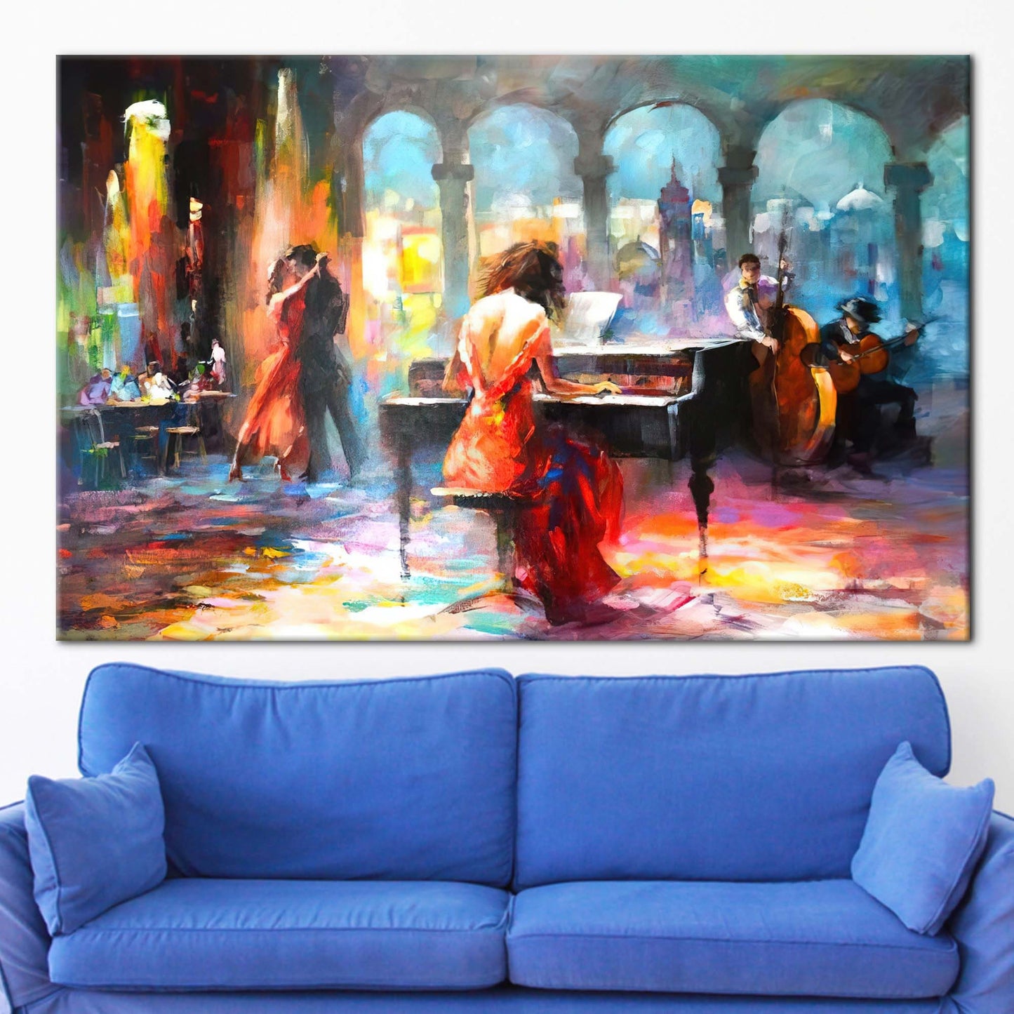 Haenraets Willem Abstract Music Romantic Canvas Print