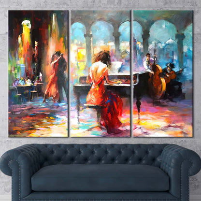 Haenraets Willem Abstract Music Romantic Canvas Print