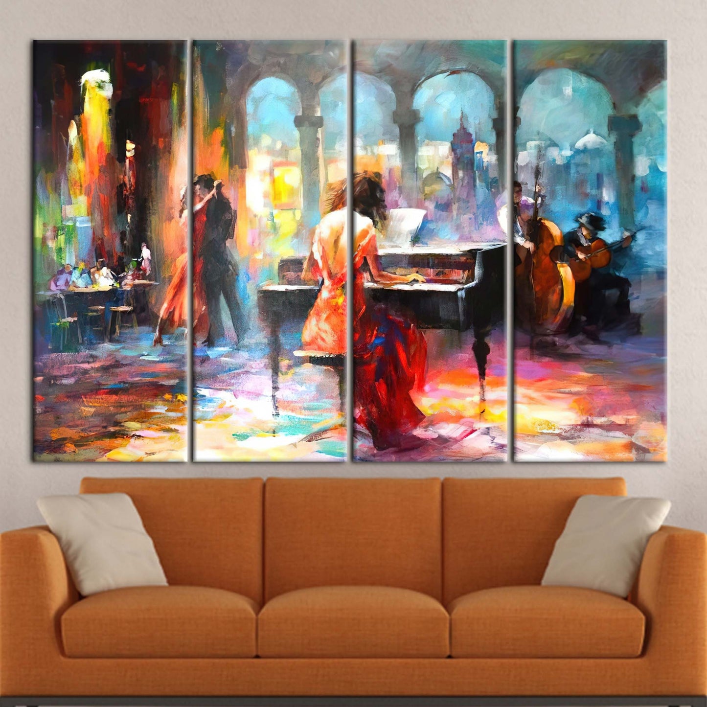 Haenraets Willem Abstract Music Romantic Canvas Print