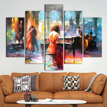 Haenraets Willem Abstract Music Romantic Canvas Print