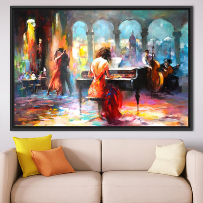 Haenraets Willem Abstract Music Romantic Canvas Print