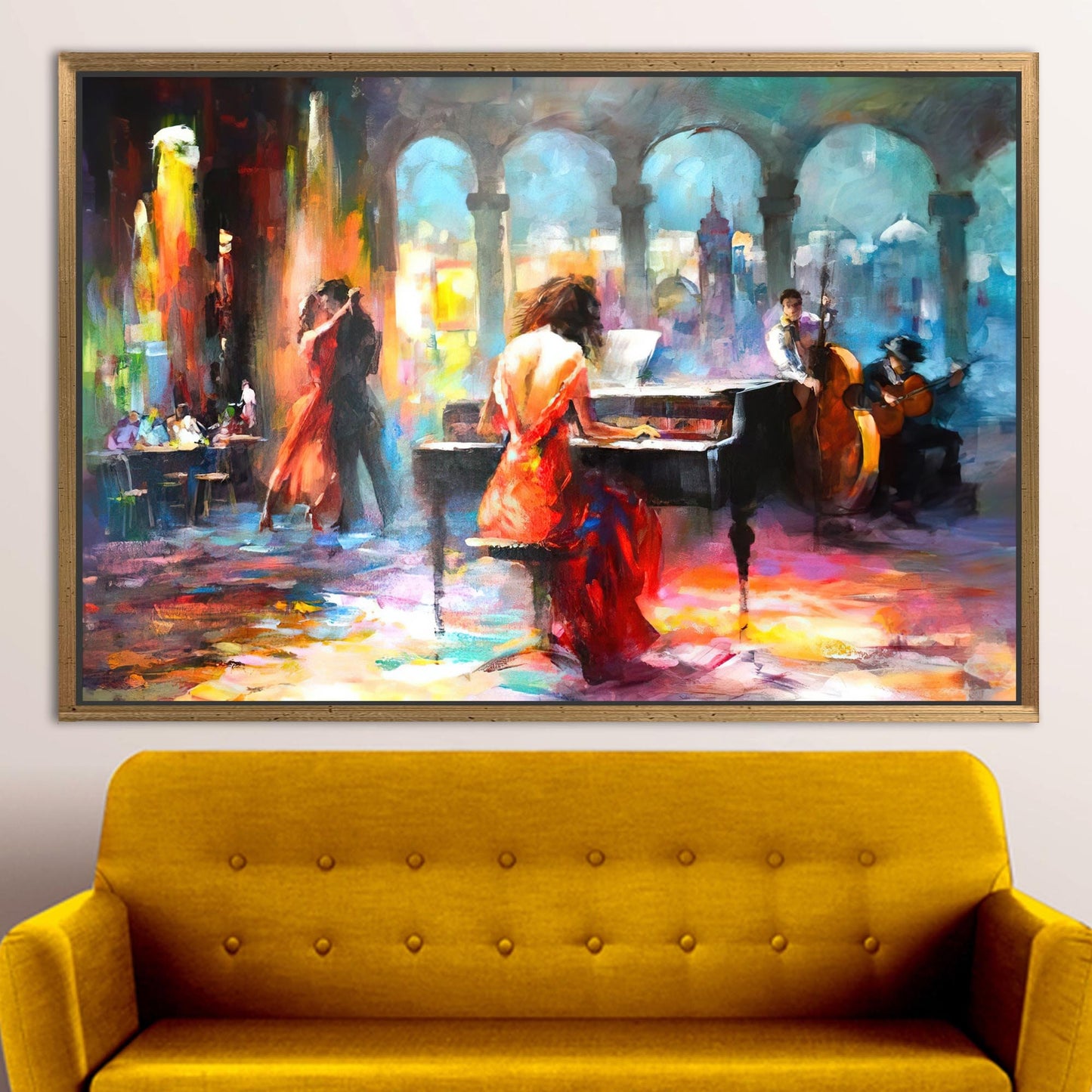 Haenraets Willem Abstract Music Romantic Canvas Print