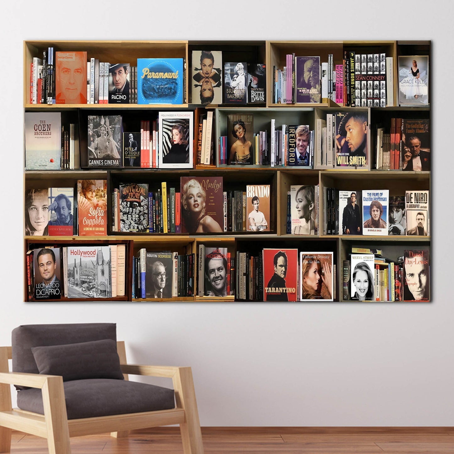 Library Photo Reading Bookshelf Canvas Print