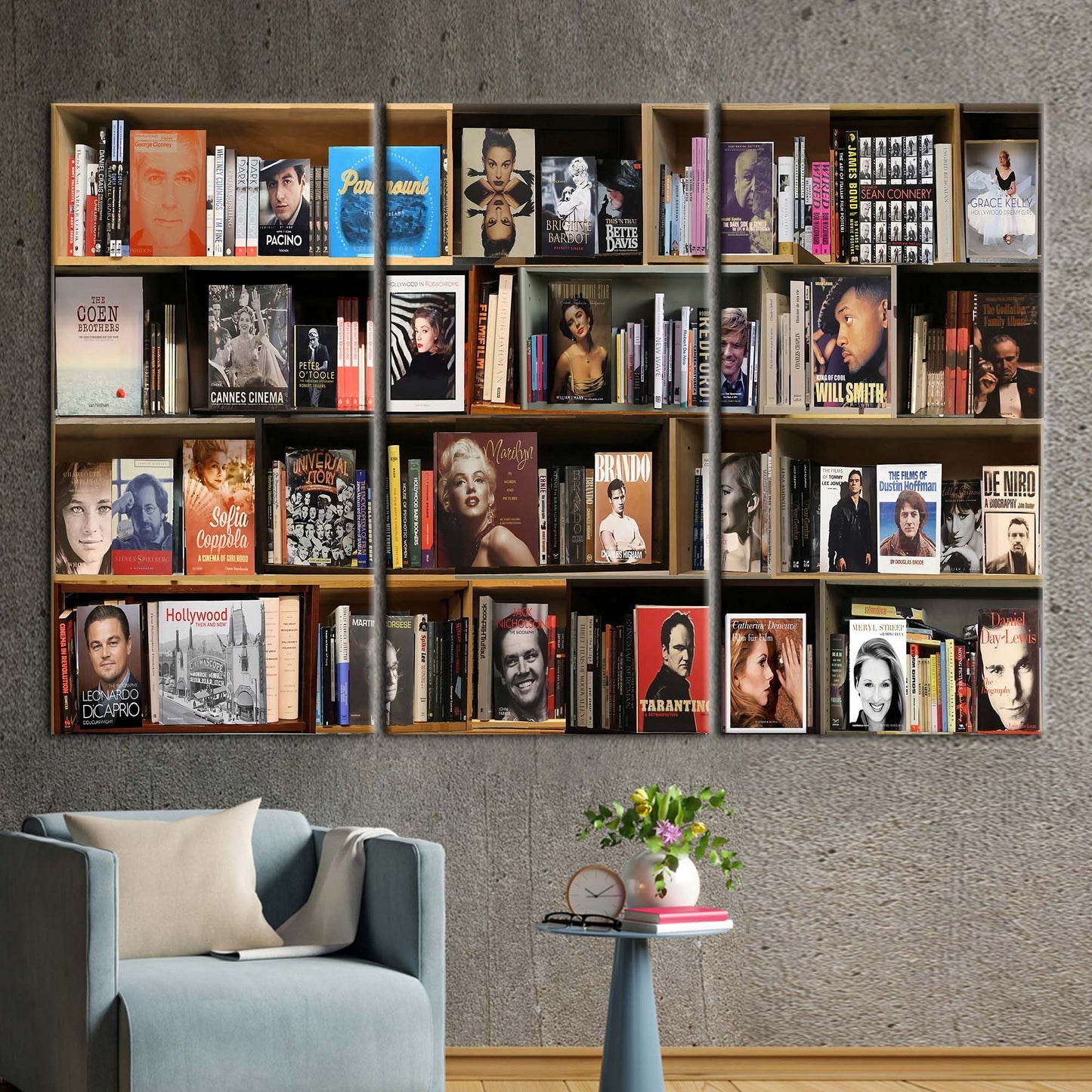 Library Photo Reading Bookshelf Canvas Print
