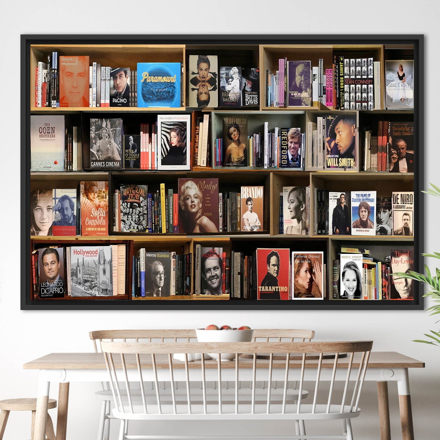 Library Photo Reading Bookshelf Canvas Print