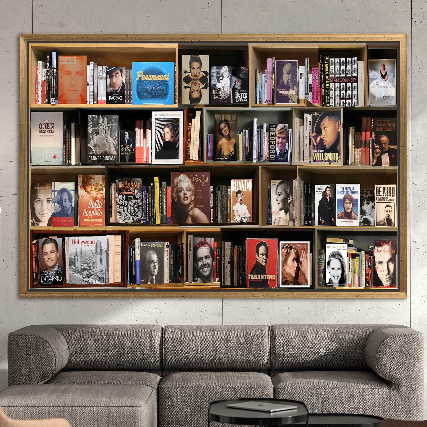 Library Photo Reading Bookshelf Canvas Print