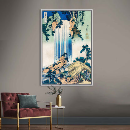 Hokusai Yoro Waterfall Japanese Landscape Canvas Print