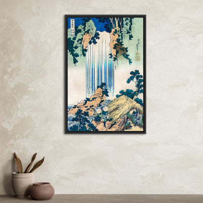 Hokusai Yoro Waterfall Japanese Landscape Canvas Print