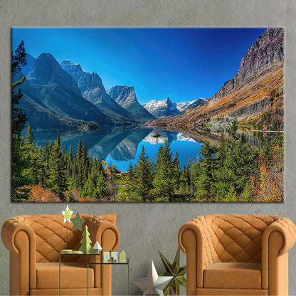 Montana National Park Landscape Saint Canvas Print
