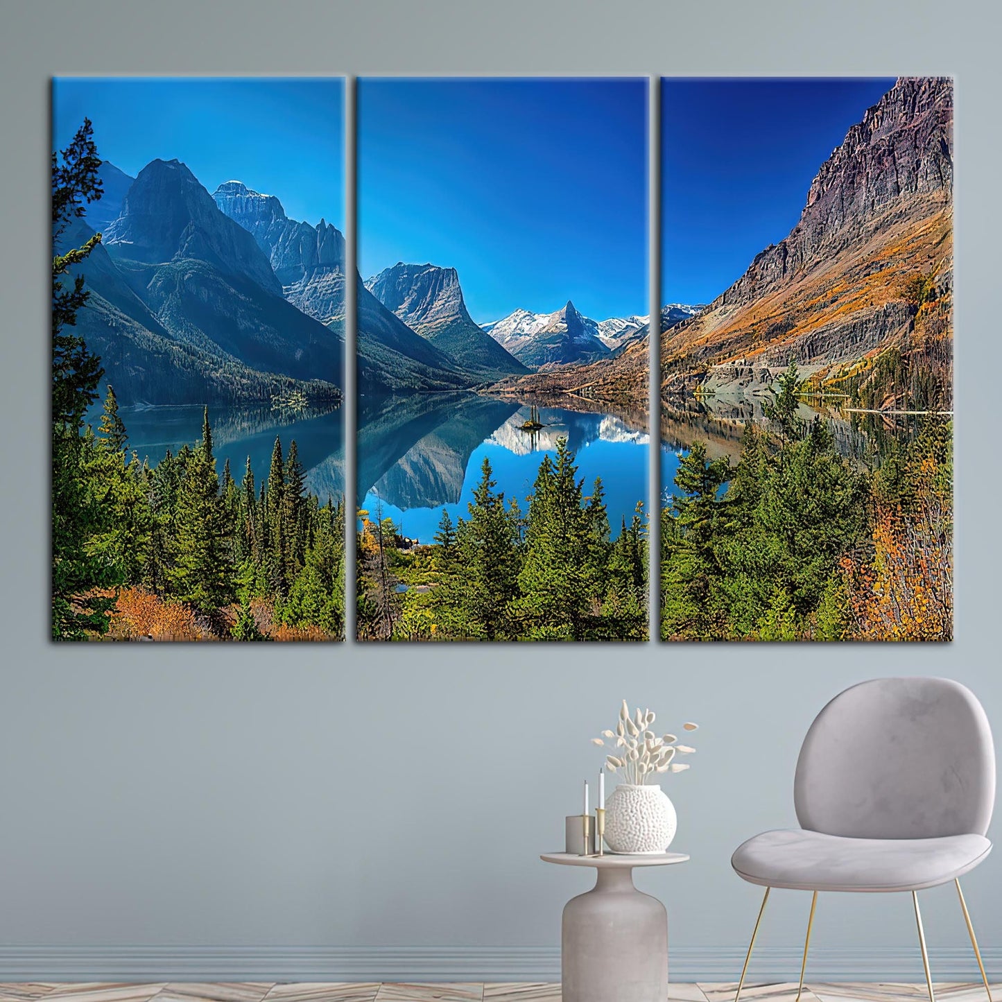 Montana National Park Landscape Saint Canvas Print
