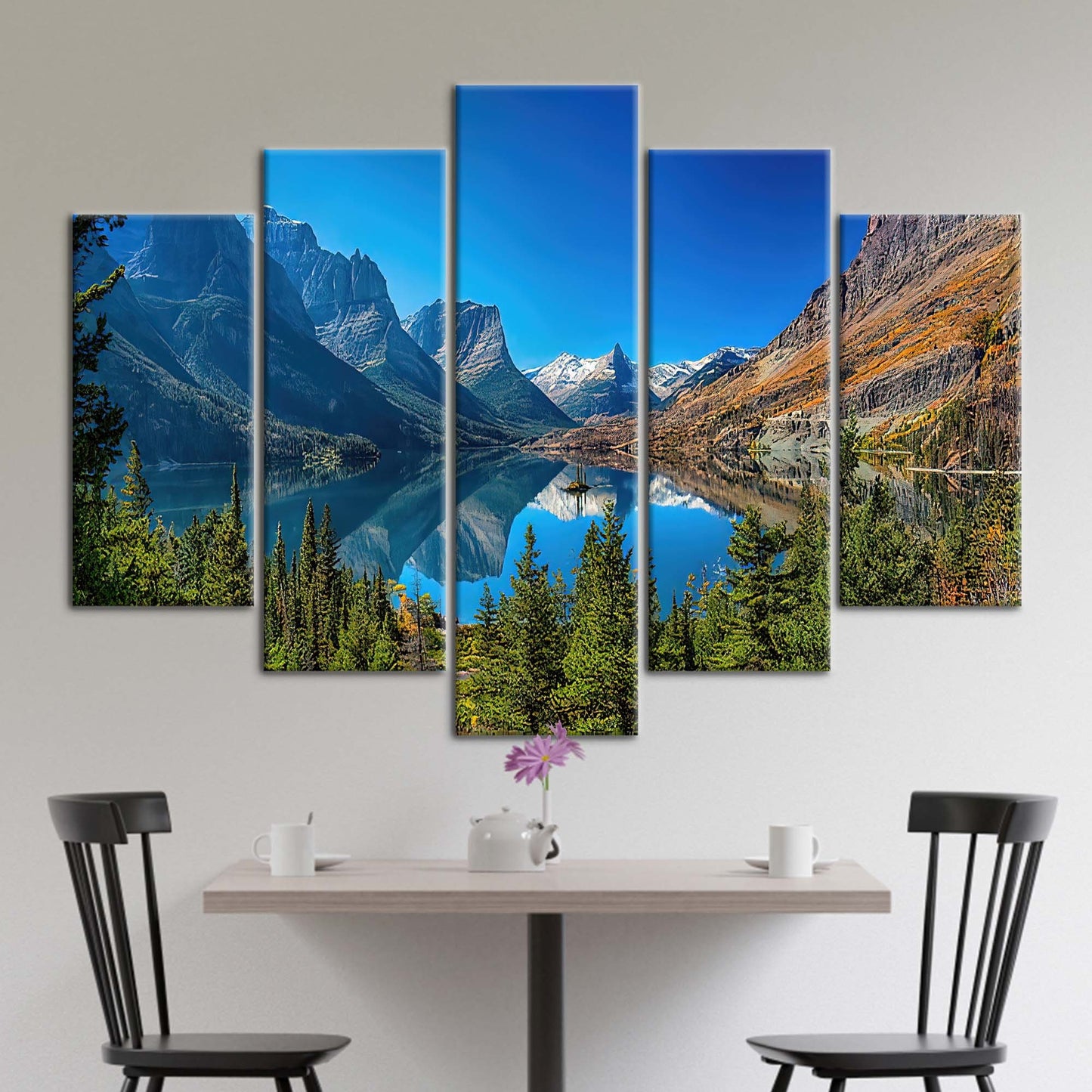 Montana National Park Landscape Saint Canvas Print