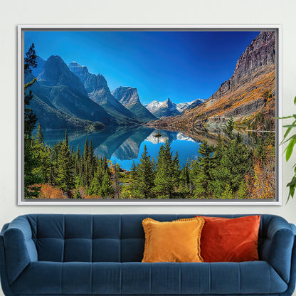 Montana National Park Landscape Saint Canvas Print