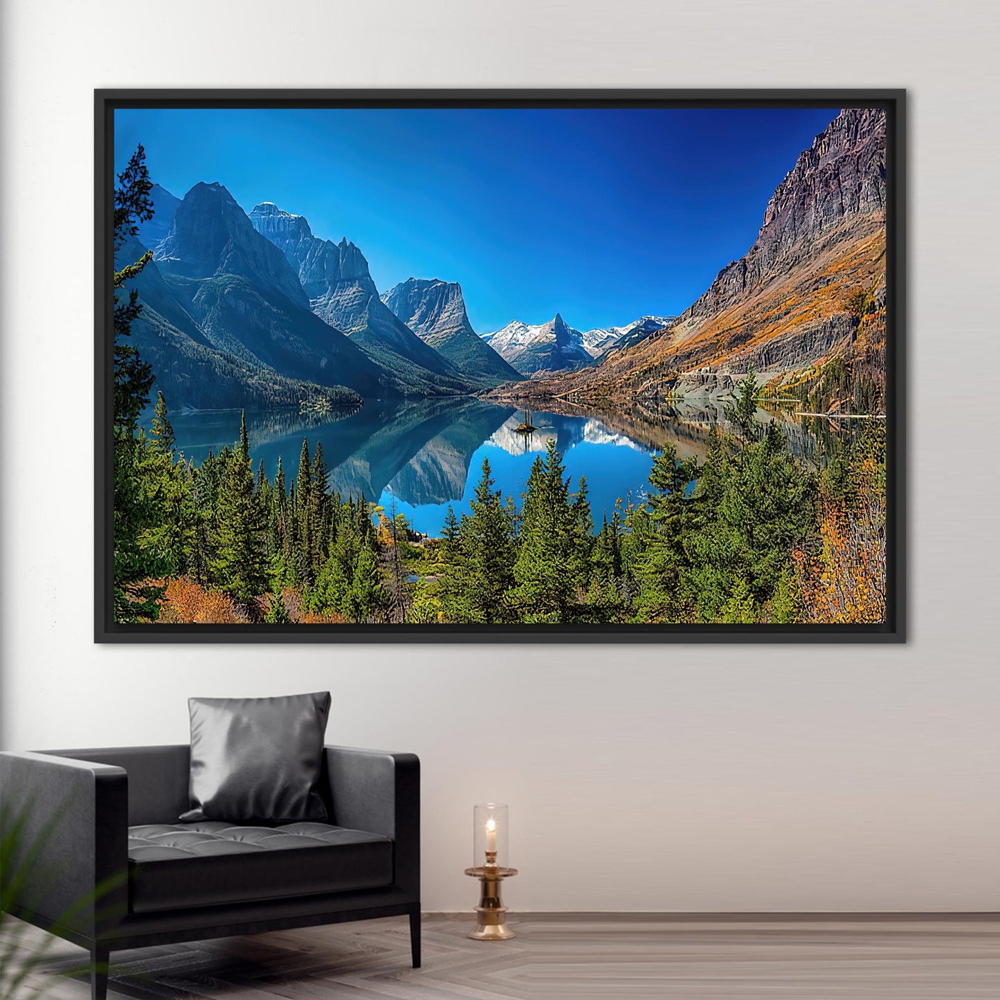 Montana National Park Landscape Saint Canvas Print
