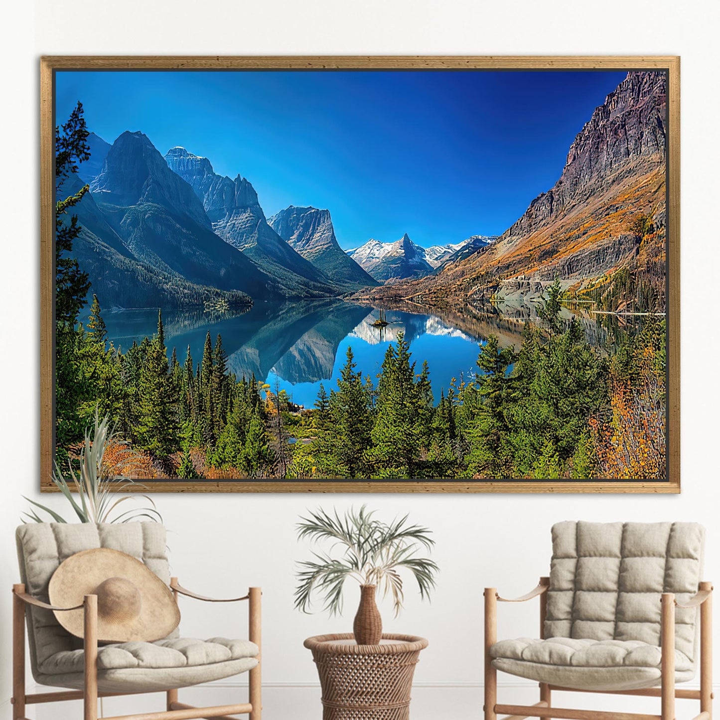 Montana National Park Landscape Saint Canvas Print