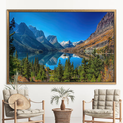 Montana National Park Landscape Saint Canvas Print