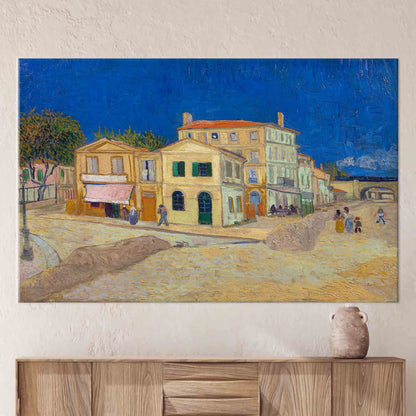 Van Gogh's Yellow House Street Canvas Print