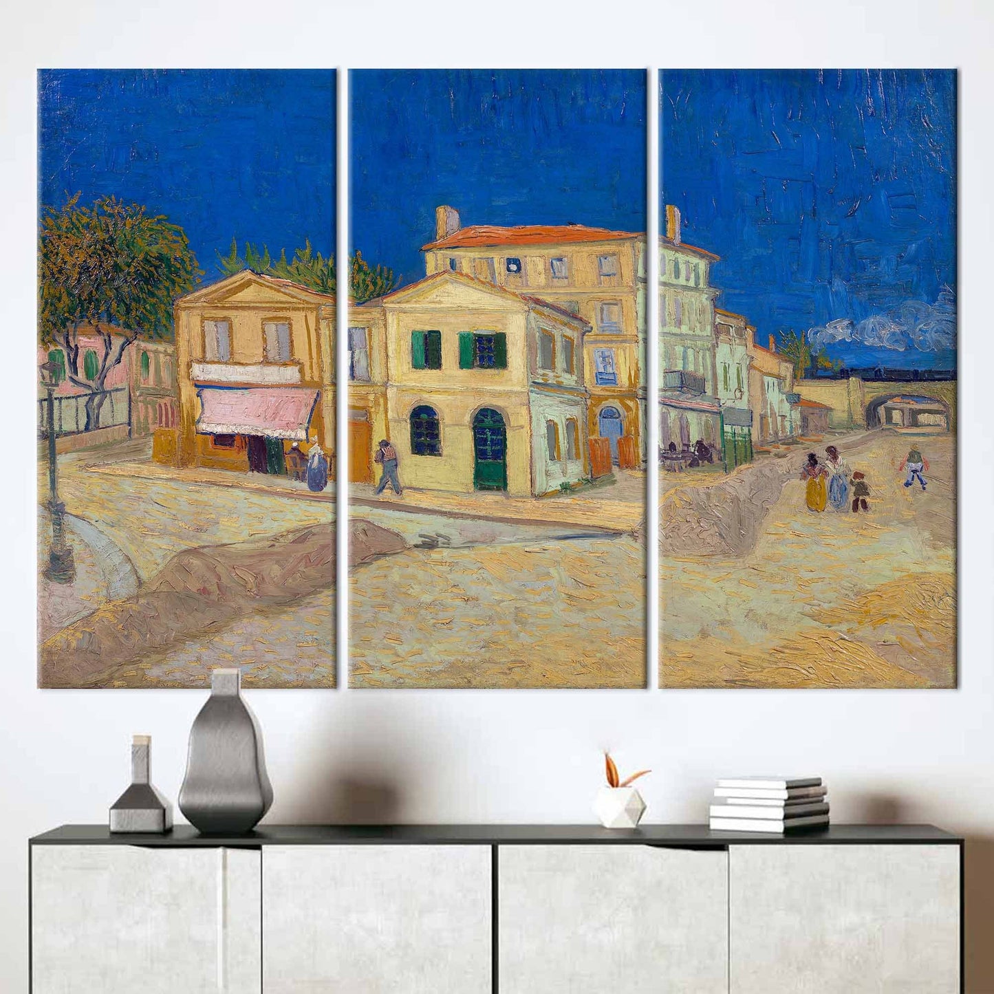 Van Gogh's Yellow House Street Canvas Print